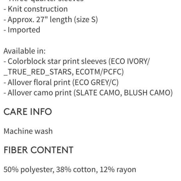 Alternative 3/4 Sleeve Baseball Tee Camo Mixed - Picture 5 of 5